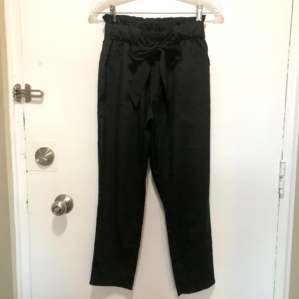 Bow tie trouser fully elasticated black